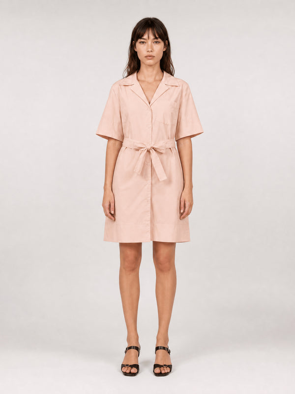 Robe chemise ceinturée en coton MJ5424