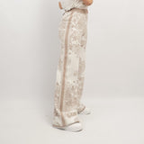 Wide leg floral print trousers MSJ76904