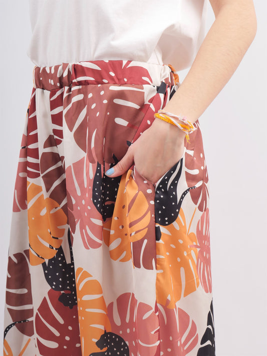 Pantalon large à motifs CW11641