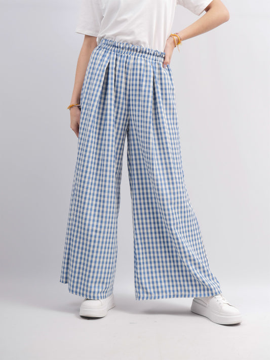 Pantalon à carreaux vichy 19123