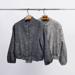 Load image into Gallery viewer, Sequin Bomber Jacket with Puff Sleeves TDM68824