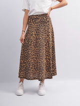 Leopard Print Maxi Skirt TDM19122-5