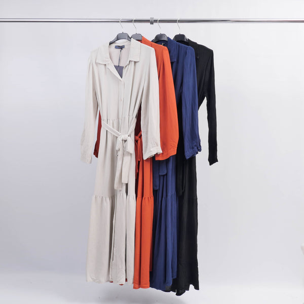 Viscose Crepe Shirt Dress TDM51224-2