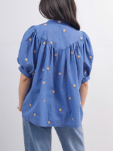Embroidered Short-Sleeve Shirt TDM76221-CO