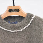 Charger l'image dans la galerie, Pull Mohair Col Rond Strass MCL24123