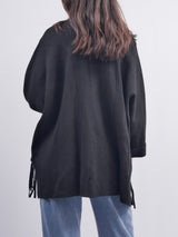Knit Vest with Fringe DSY24295