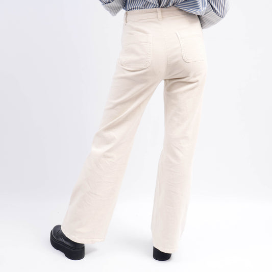 Pantalon Large En Velours Cotelé CVA824685