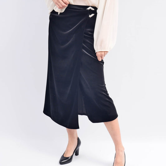 Jupe En Velours Avec Boucle Strassée TDM75123