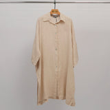 Long oversized linen shirt YX90769