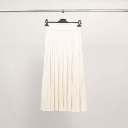 Jupe midi plissée en maille fluide HY81194