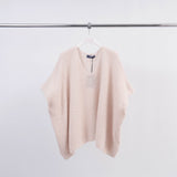 Poncho en maille col V oversize MCL24036