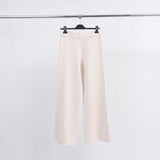 Wide-leg stretch knit trousers with elasticated waist DSY8349