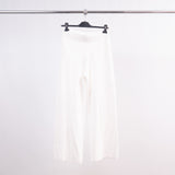 Wide-leg stretch knit trousers with elasticated waist DSY8349