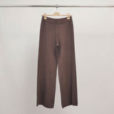 Wide-leg stretch knit trousers with elasticated waist DSY8349
