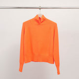 Pull col montant en maille fine manches longues DSY9300