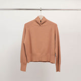 Pull col montant en maille fine manches longues DSY9300