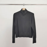 Pull col montant en maille fine manches longues DSY9300