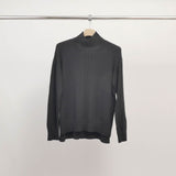 Straight-cut cable-knit turtleneck sweater DSY9548