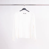 Pull col rond maille fine avec couture centrale DSY8677