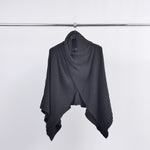 Load image into Gallery viewer, Asymmetrical ribbed poncho in soft knit DSY8933