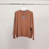Pull col V doux et fluide YF520908