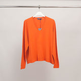 Pull col V doux et fluide YF520908