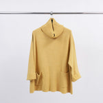 Load image into Gallery viewer, Oversized turtleneck sweater with ribbed pockets DSY8304