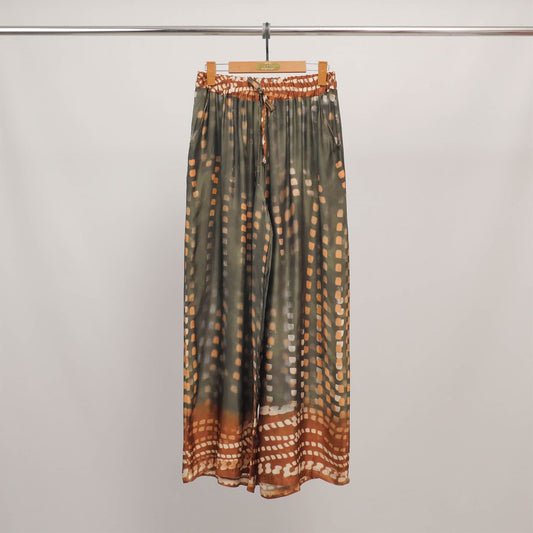 Pantalon fluide imprimé graphique KD6637VS-28