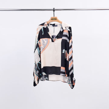 Tunique fluide imprimée équestre KD7365VS-20