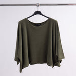 Load image into Gallery viewer, Loose-fitting boat neck batwing sleeve sweater DSY0203