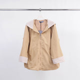 Veste imperméable bicolore à capuche – HM7630