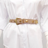 Studded suede leather belt, 2.8 cm – BK0133