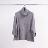 Pull col roulé oversize avec poches côtelées DSY8304