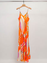 Robe longue satinée KD7505VS-20