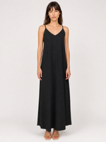Load image into Gallery viewer, Robe longue en coton à fines bretelles TDM23325