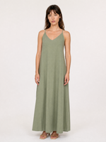 Load image into Gallery viewer, Robe longue en coton à fines bretelles TDM23325