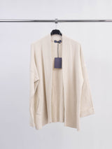 Veste en maille ouverte à finitions côtelées – DSY24652