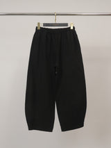 PANTALON LARGE TAILLE ÉLASTIQUE FABRIQUÉ EN ITALIE T 76CM, H 90CM Pantalon large en coton – THS67625GA