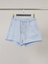 Short en coton à taille volantée CW19716