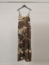 Robe longue en coton à imprimé camouflage TDM16520-2