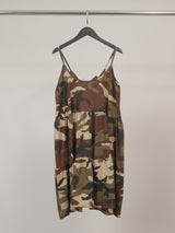 Robe courte en coton à imprimé camouflage TDM59525-2