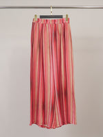 Load image into Gallery viewer, Pantalon large fluide en viscose à rayures TDM19123-76