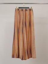Pantalon large fluide en viscose à rayures TDM19123-76
