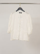 Chemise légère nouée à broderie anglaise TDM09124