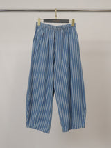 Pantalon ample en coton rayé à taille élastique TDM67625CJ29