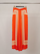 Pantalon satiné ample imprimé graphique KD9099VS-71