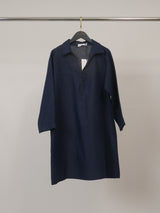 Robe tunique lin-coton col chemise MJ95038