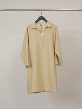 Robe tunique lin-coton col chemise MJ95038
