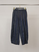 Pantalon rayé en coton stretch, taille élastique TDM67625-9