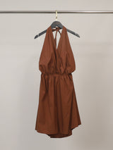 Robe courte dos nu élastiquée TDM60026